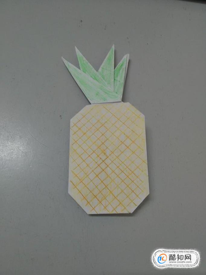 纸菠萝盖子怎么叠图片