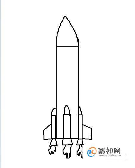 神舟11号火箭简笔画图片