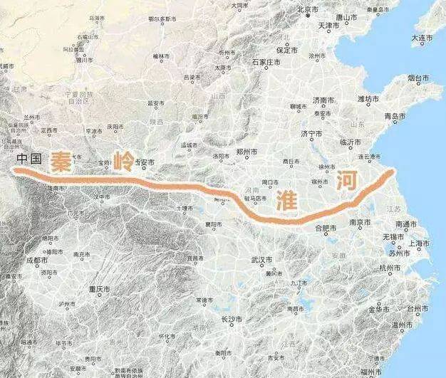 秦岭分界线图片