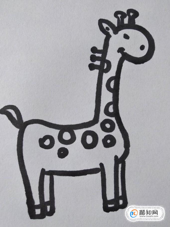 长颈鹿的简笔画怎么画？如何画长颈鹿的简笔画？