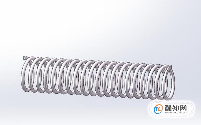 如何用SolidWorks创建一个压缩弹簧？