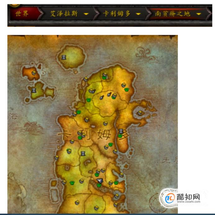 魔兽世界路线图 剃刀沼泽怎么去